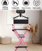Lorvain Silla plegable de maquillaje para artista, silla de directores plegable...