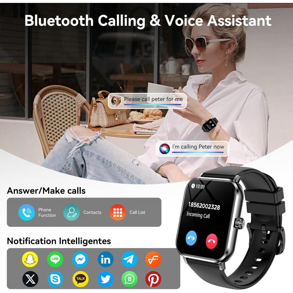 Reloj Inteligente con Alexa Integrado, con Sistema Operativo Android 5.0+, iOS 9.0+