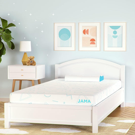 Colchón matrimonial de 5 pulgadas para niños, litera con protector de colchón