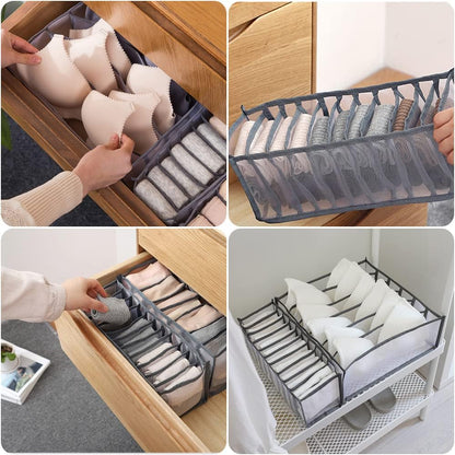 FUNKID Organizador de ropa interior, organizador de cajones plegable para