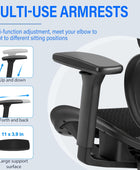 GABRYLLY Silla de oficina ergonómica con soporte lumbar, sillas de malla...