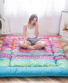 MAXYOYO Colchón de suelo bohemio estilo floral bohemio tatami japonés cama...