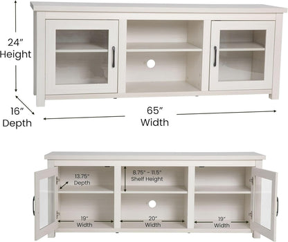 Flash Furniture Sheffield - Soporte de madera para TV de 80 pulgadas, consola...