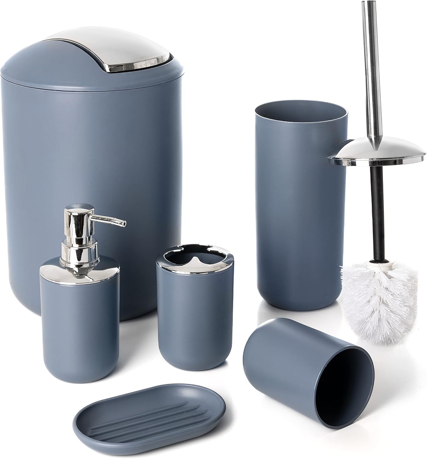 Moss & Stone Juego de 6 accesorios de baño, juegos de decoración de baño,...