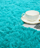 ISEAU Alfombra de área mullida, lanuda y cómoda para interiores, dormitorio de...