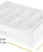Bolsa Whitmor para zapatos, almacenamiento bajo de la cama, Blancotransparente,...