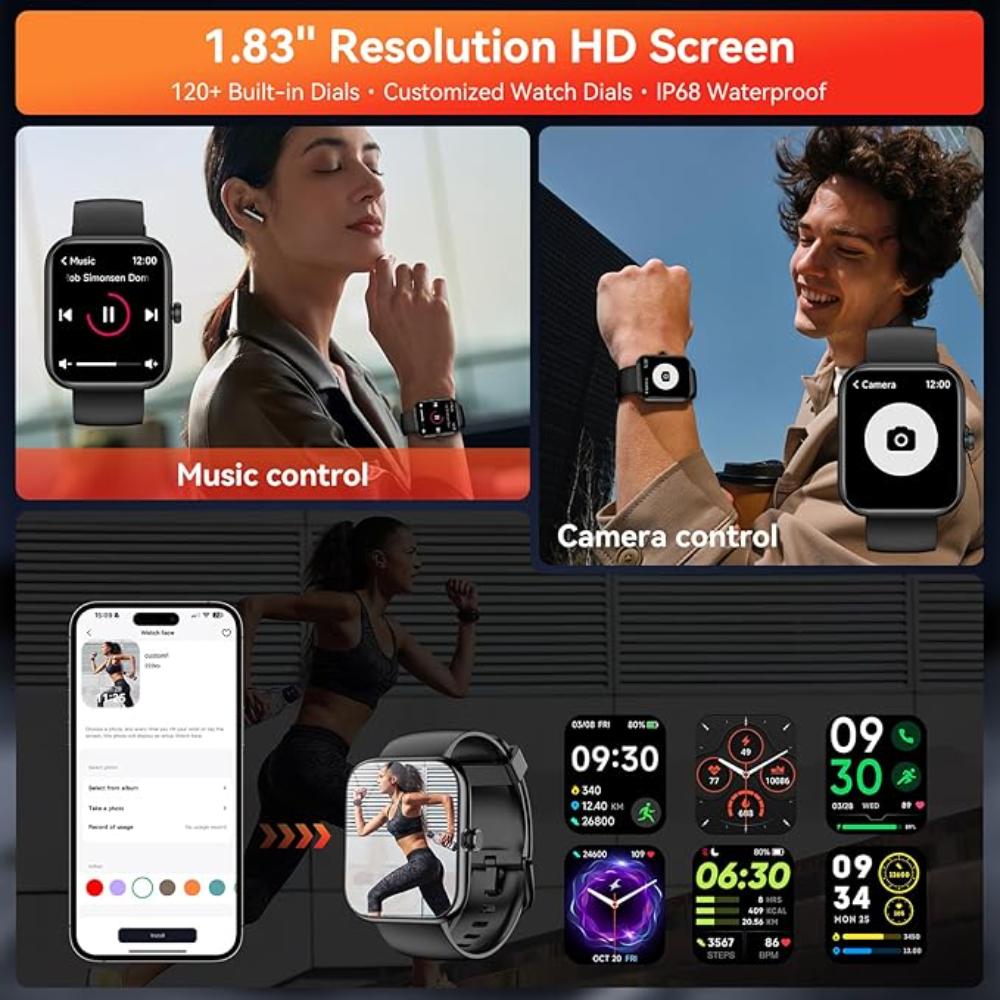 Reloj Inteligente con Alexa Incorporado, Pantalla Táctil HD de 1.83 Pulgadas
