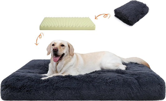 Camas ortopédicas XL para perros de gran tamaño, cama lavable para perros con...