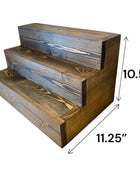 Handmade Tiered Display Shelving - Three Tier Bar Display - Bar Organizer -...