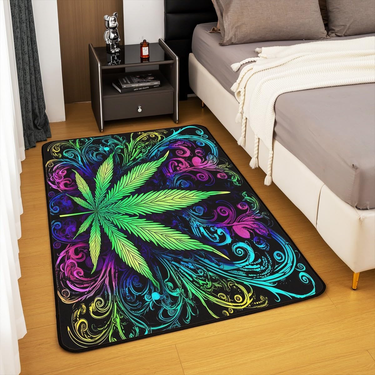 Alfombra de área de 5 x 7 pies y alfombrillas, juego de alfombras decorativas...