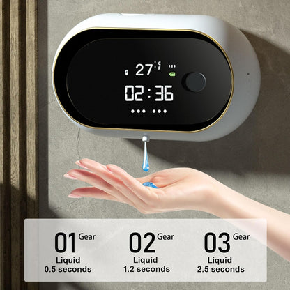 Dispensador automático de jabón sin contacto, manos libres, líquido, montaje en
