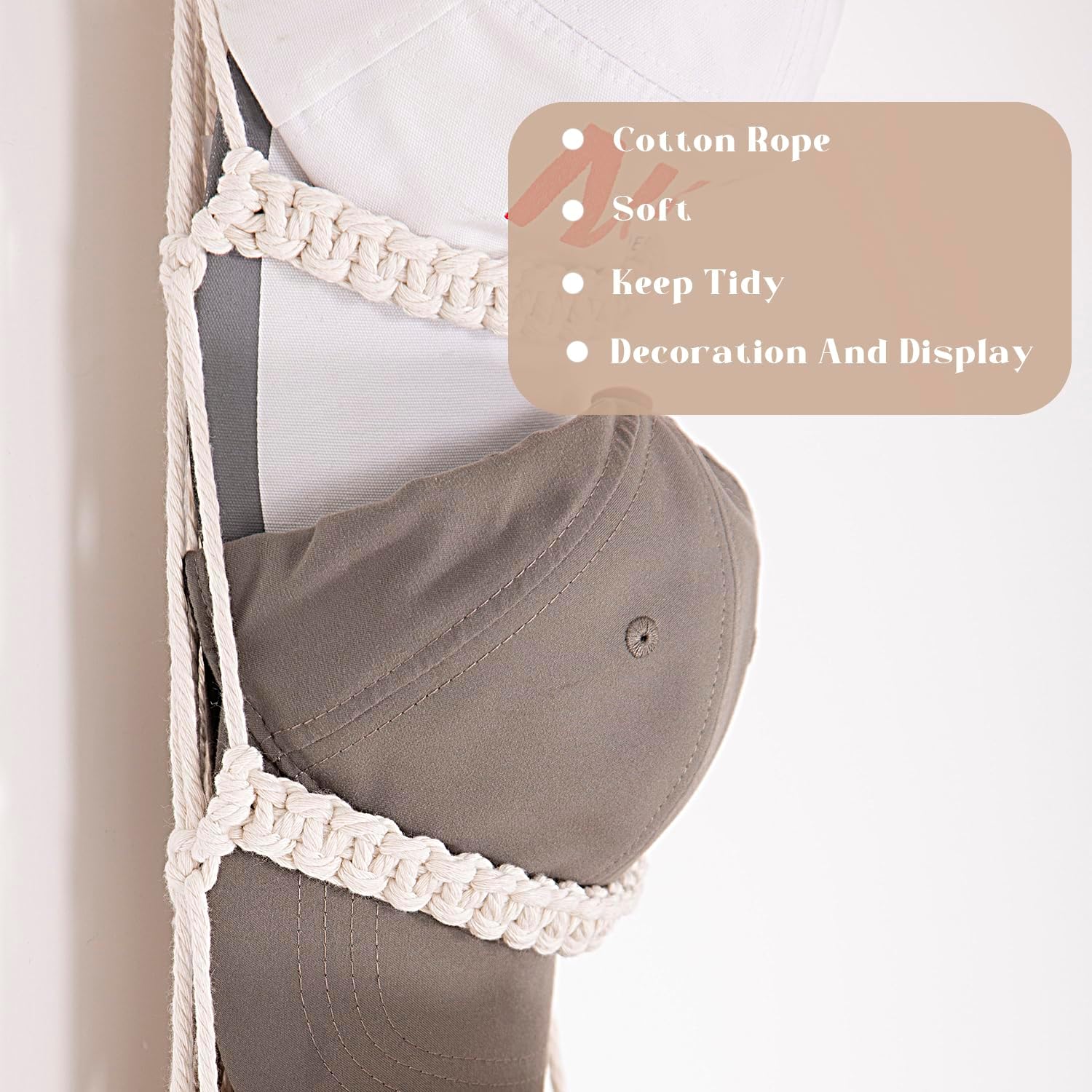 Soporte para gorras, 1 paquete de organizador de sombreros para gorras de