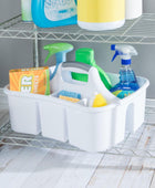 Sterilite Divided Ultra Caddy, plástico, almacenamiento portátil para guardar...