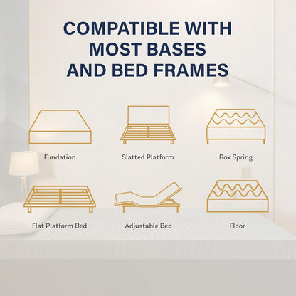 EGOHOME Colchón individual de 10 pulgadas, colchón de espuma viscoelástica de