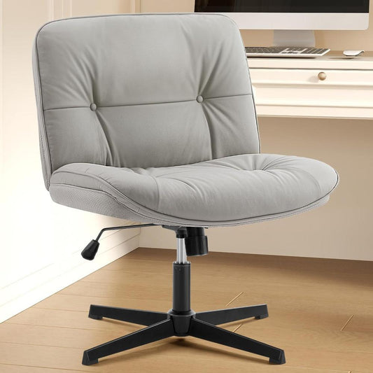 Silla Para Oficina Con Patas Cruzadas, OLIXIS, Gris
