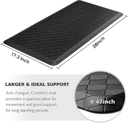 HappyTrends - Tapete para suelo acolchado antifatiga, 17.3 x 28 pulgadas,...