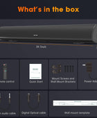 BESTISAN Barra de sonido de 100 vatios y 40 pulgadas, barra de sonido...