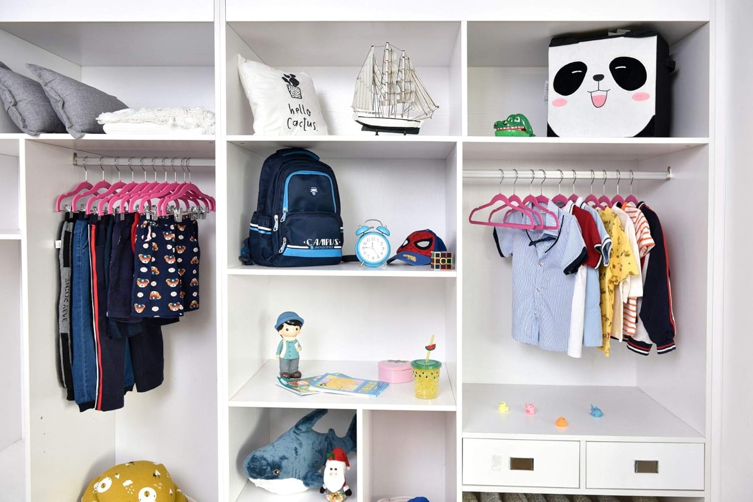 Perchas de plástico de calidad para niños, no aterciopeladas, delgadas,...