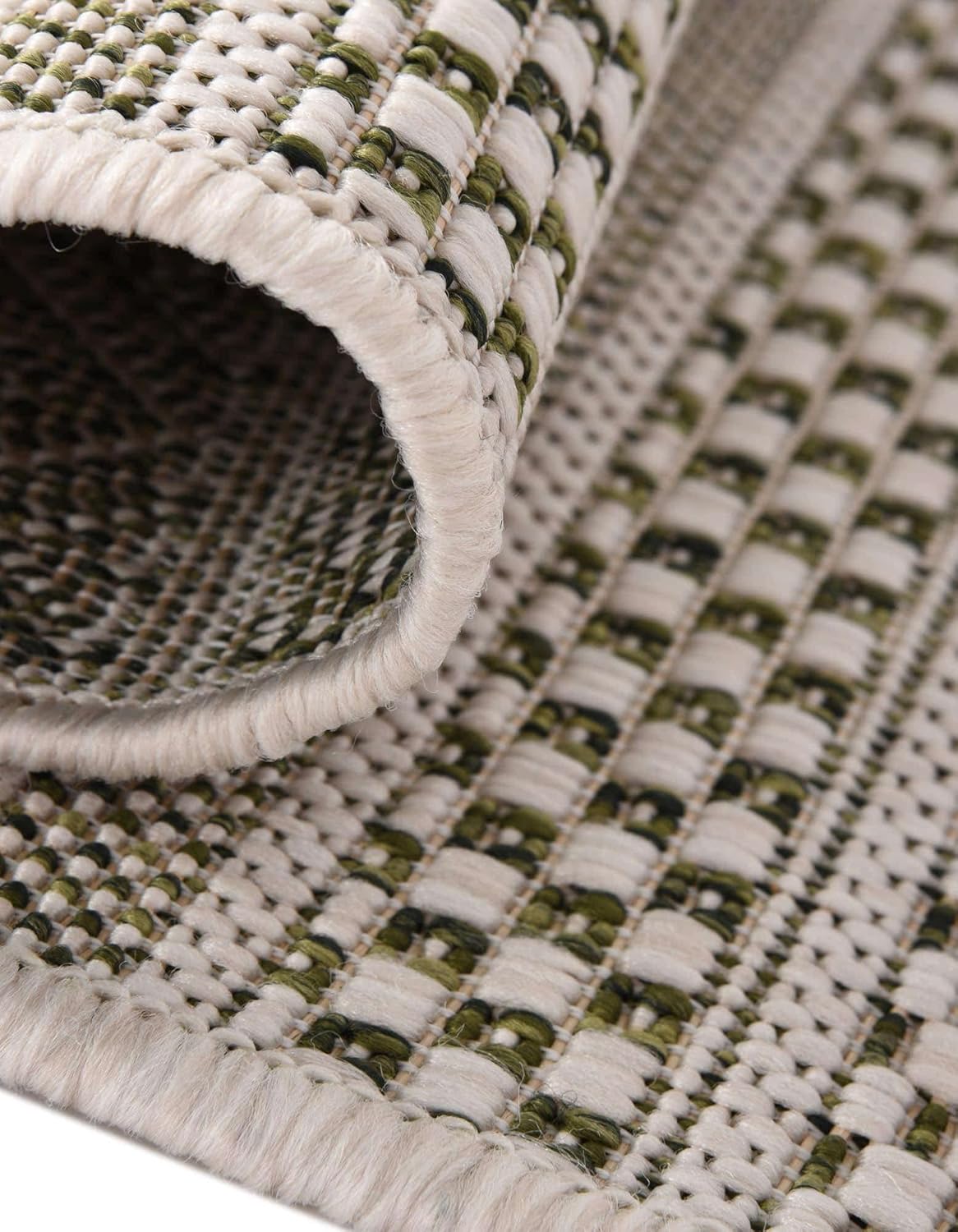 Unique Loom Outdoor Striped Collection Alfombra de área - Maia (2' x 6' 1"...