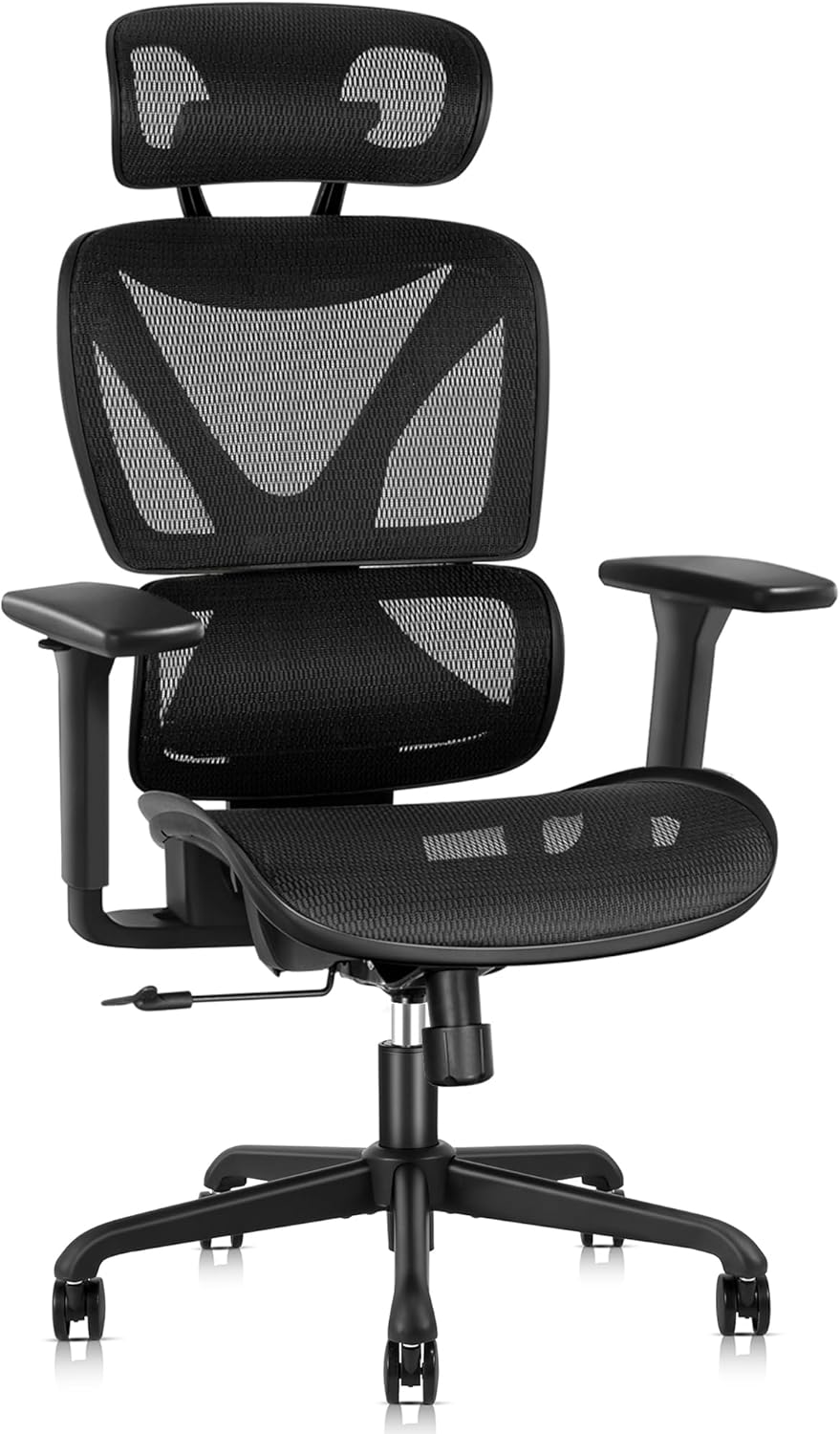 GABRYLLY Silla de oficina ergonómica con soporte lumbar, sillas de malla...