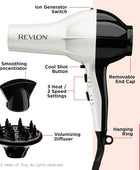 Secador de pelo Revlon con difusor 1875 W