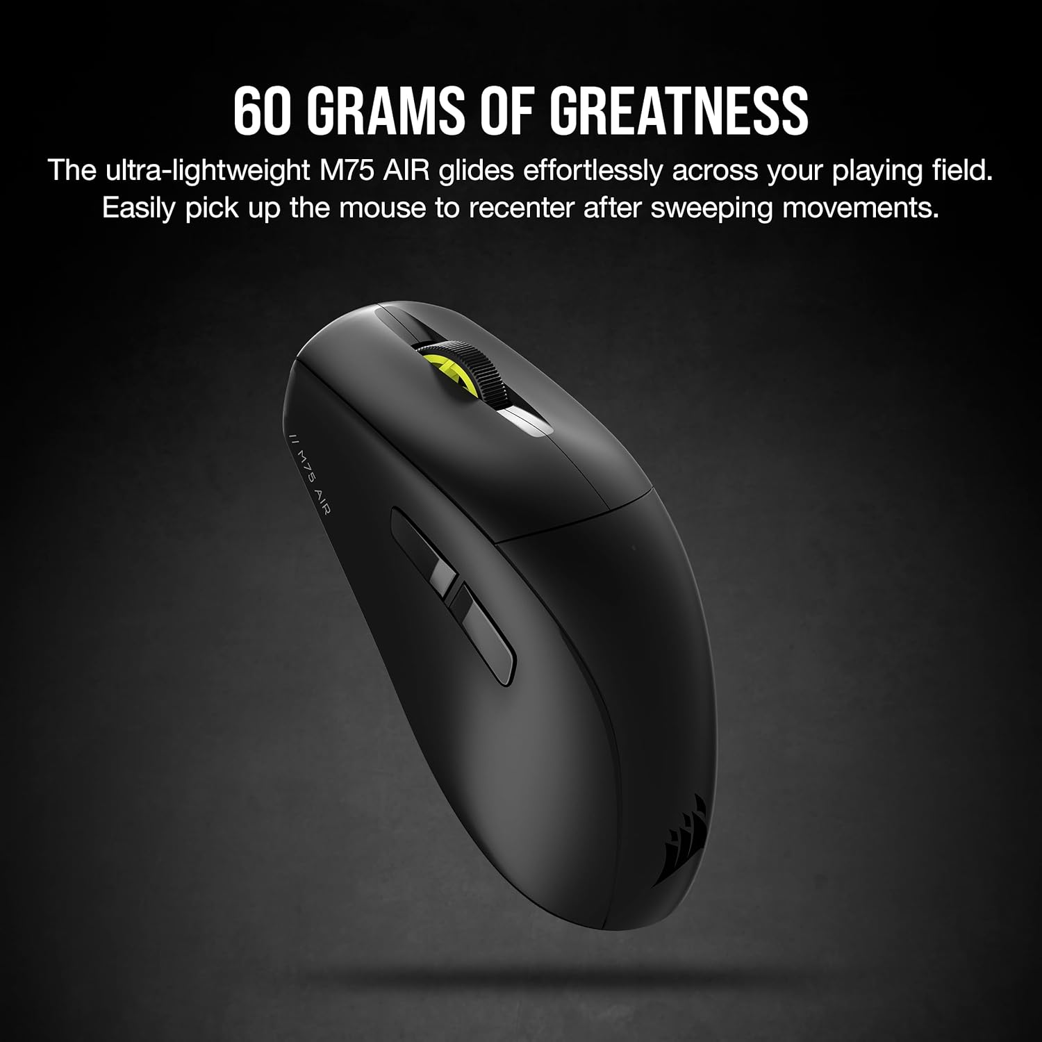 Corsair M75 AIR - Mouse inalámbrico ultra ligero para juegos - 2.4 GHz y...