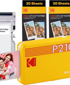 KODAK Mini 2 Retro 4PASS - Impresora fotográfica portátil (2.1 x 3.4 pulgadas),...