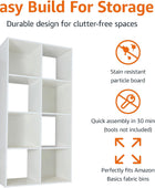Tienda Basics Organizador de estantes con cubos de almacenamiento, 8 cubos,...