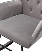 HomVent Mecedora tapizada, moderna y cómoda de terciopelo, silla mecedora con...