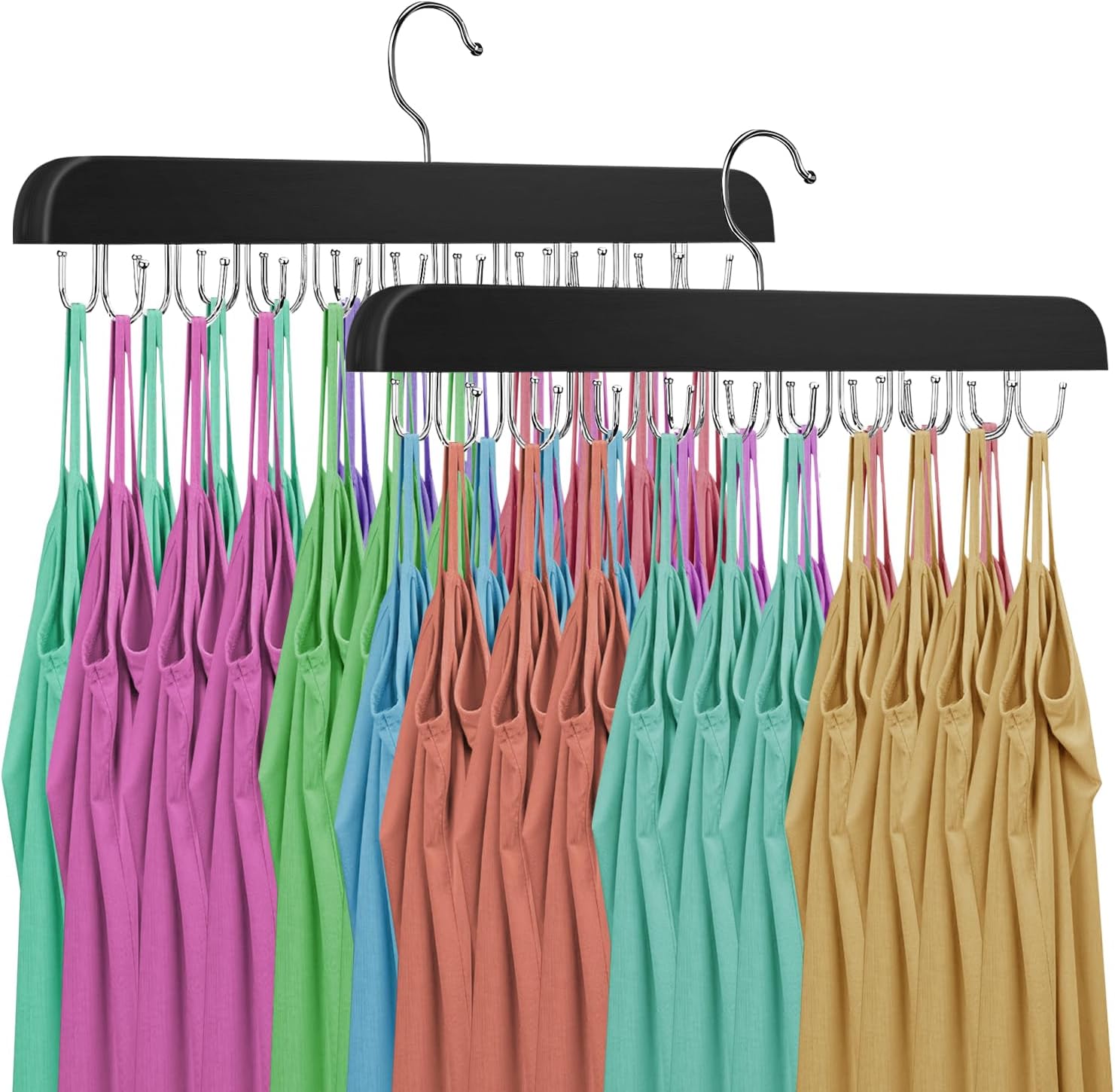 Percha sin mangas mejorada, perchas para sujetadores, de madera resistente,...