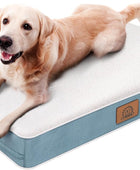 Cama ortopédica para perros medianos, cama impermeable de lujo para perros con...