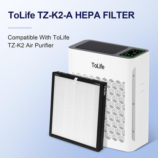 ToLife TZ-K2 Filtro de repuesto para purificador de aire, filtro de carbón...