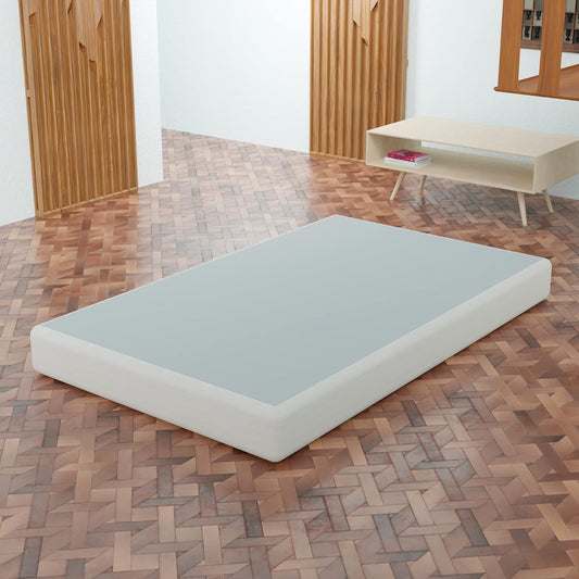 Somier resistente de 8 pulgadas para soporte de colchón, base de madera natural
