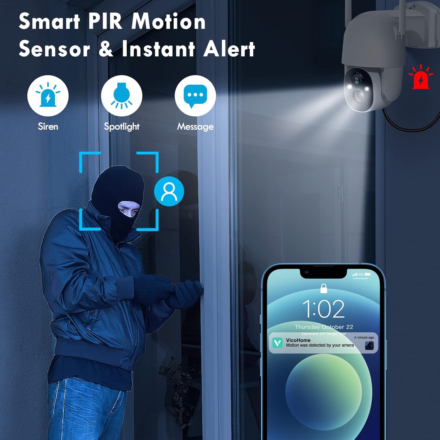 Solar Security Cameras Wireless Outdoor, Wireless Cameras for HomeOutdoor...