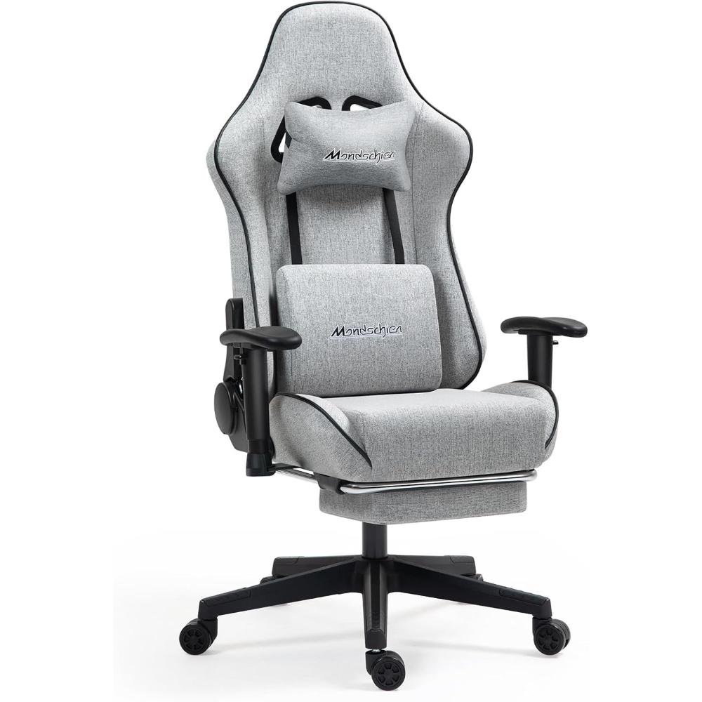 Silla gamer Mondschein Gris reclinable ergonómica
