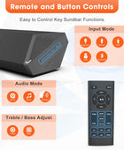 Bestisan - Barras de sonido para TV, barra de sonido pequeña de 16 pies50 W...