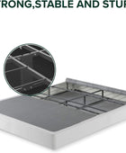 Zinus Base de colchón de metal sin montaje, base de colchón blanca de 7.5...