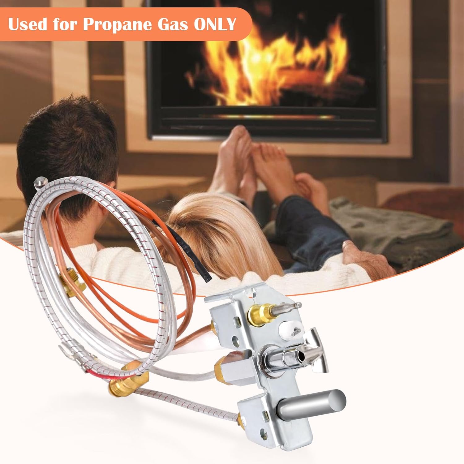 Hiorucet 4021-733 Conjunto piloto de gas propano para calefactores, chimeneas...