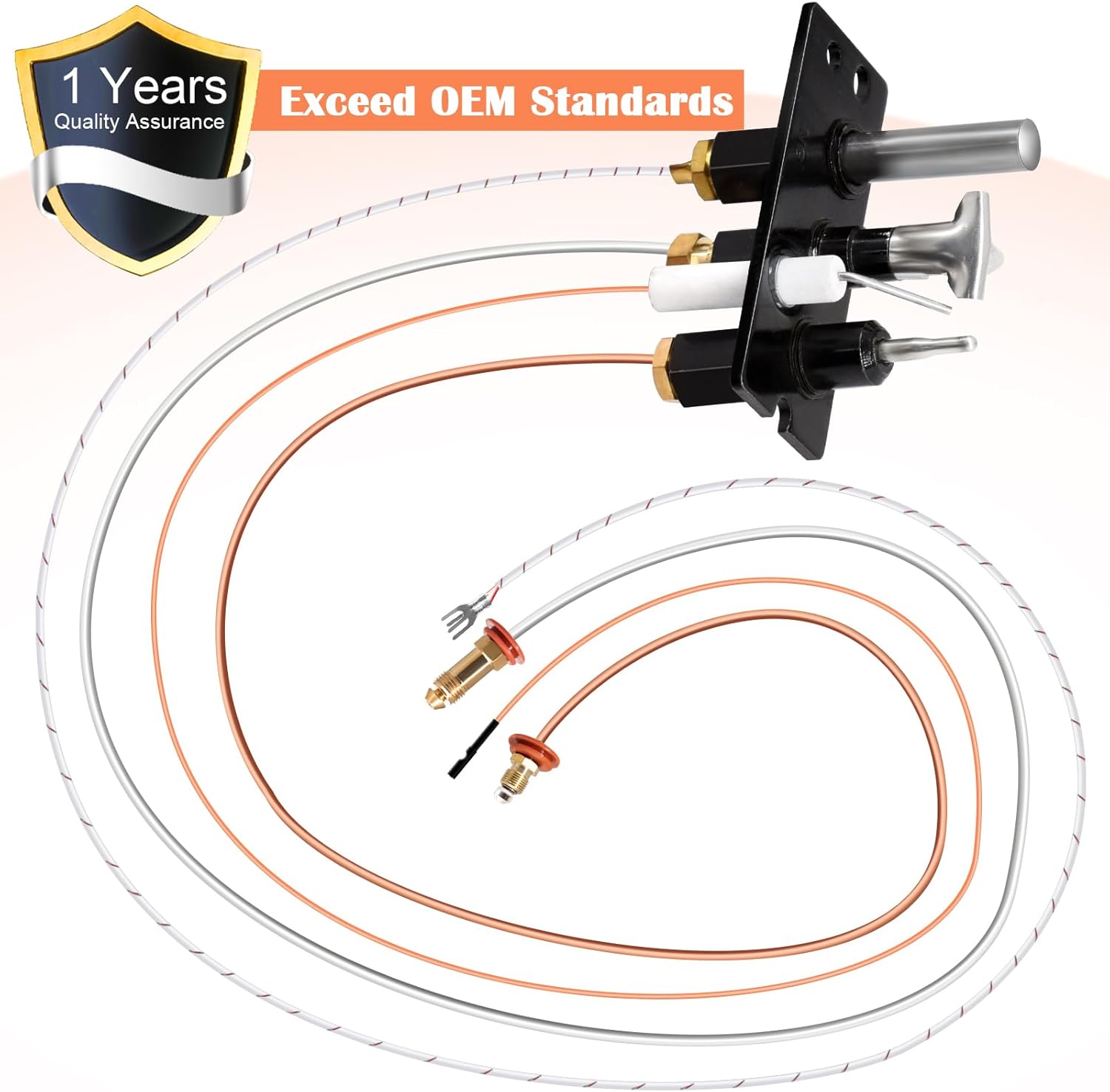 Hiorucet 4021-736 Kits de montaje piloto de gas natural (NG) para calefactor,...