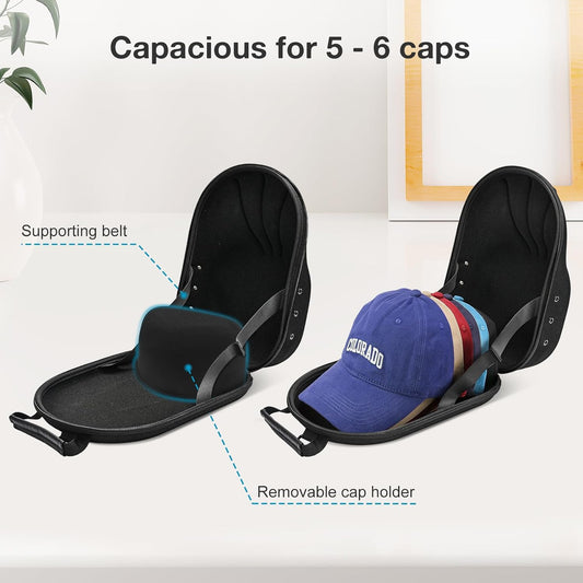 ProCase Estuche rígido de viaje para gorros, bolsa de almacenamiento para 5-6...