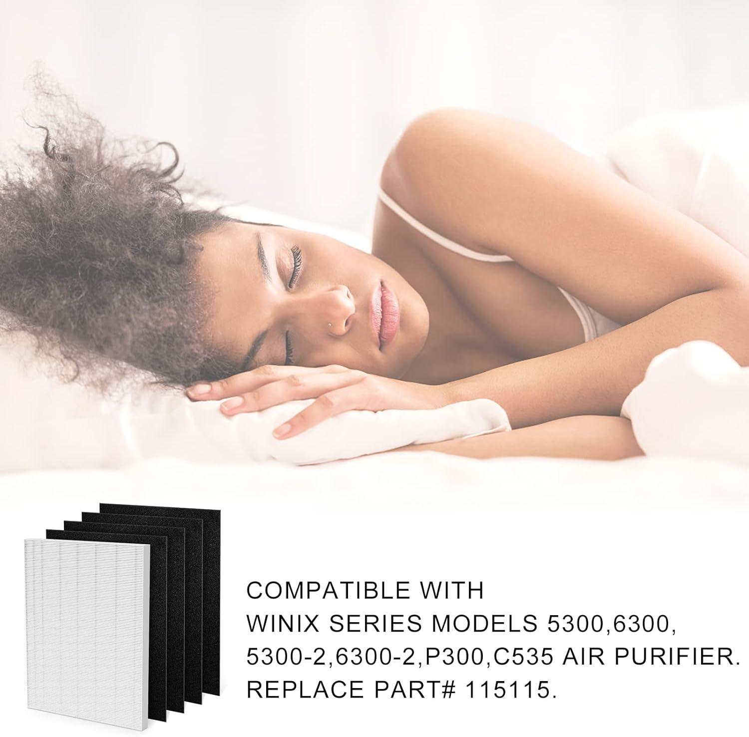 Filtro de repuesto Winix 115115, compatible con purificador de aire Winix