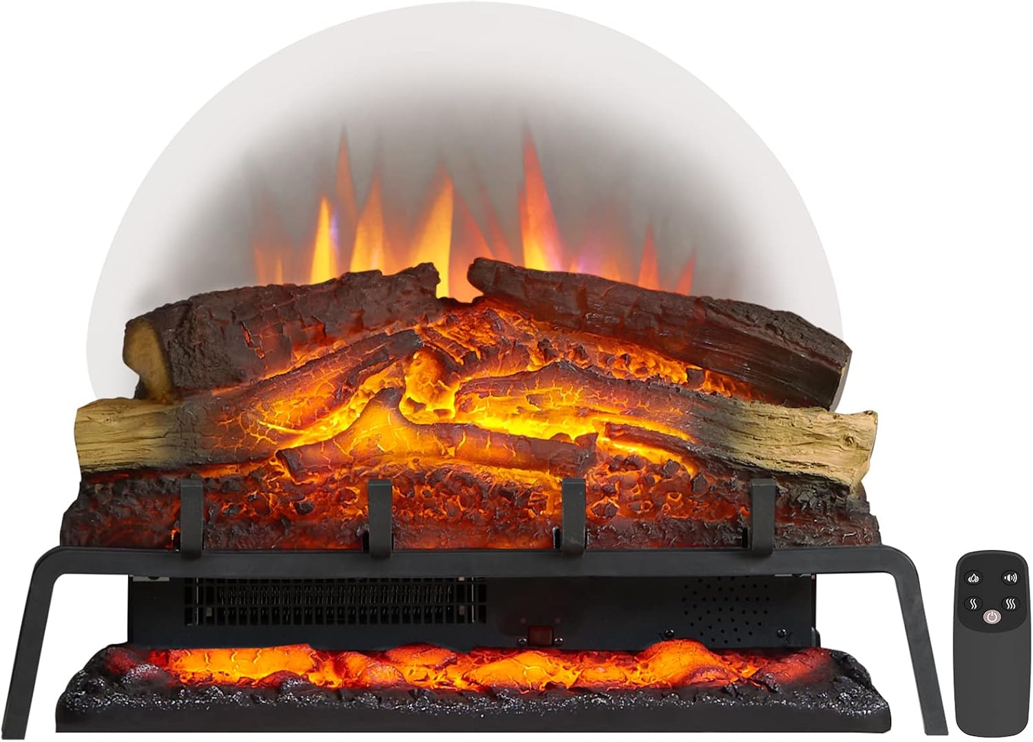 LegendFlame - Juego de troncos para chimenea eléctrica de 25 pulgadas de ancho...