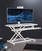 VIVO DESK-V000KLW - Convertidor de escritorio de esquina extra ancho de 38...