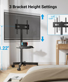 PERLESMITH Soporte de TV móvil para televisores de pantalla LCD LED...