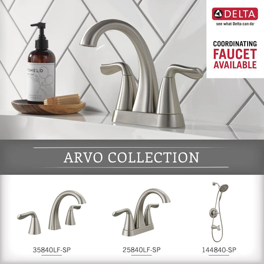 Delta Arvo - Toallero de mano SpotShield de níquel cepillado para pared de...