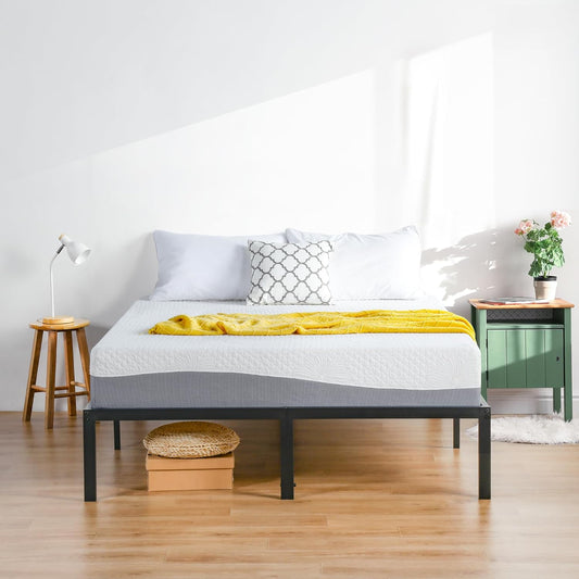 PrimaSleep Colchón matrimonial de espuma viscoelástica de gel de 10 pulgadas,