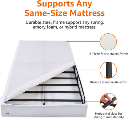 Tienda Basics Smart Box Base de cama con somier, base de colchón de 5 pulgadas,