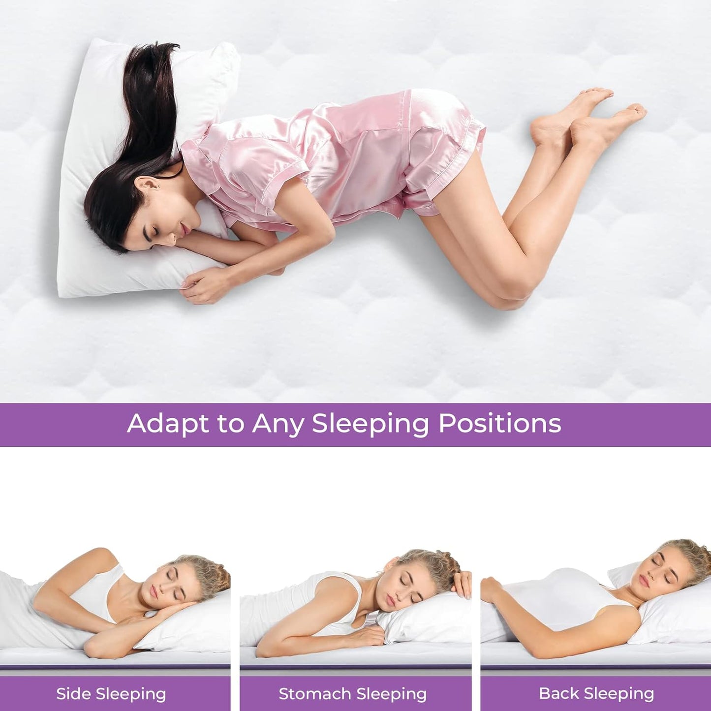Twin Mattress, 12 Inch Hybrid Twin Mattress, Twin Size Mattress in a Box, Plush
