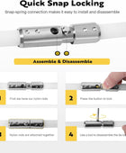 VIVOHOME Kit de herramientas de cepillo de limpieza de 20 pies con 6 varillas...