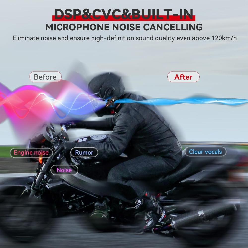 Auriculares Bluetooth para motocicleta V5.2 XGP